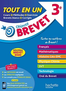 Objectif Brevet / Tout-en-Un 2020 / 3e / Hachette